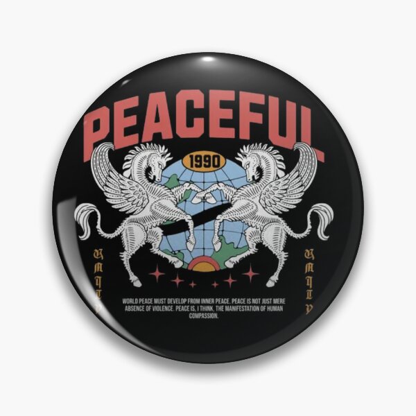 Item preview, Peaceful World Unity – Retro Pegasus Global Harmony Art designed and sold by GenZFashion000.