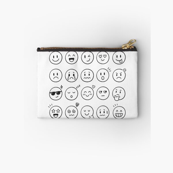 Item preview, Doodle Emoticon Faces – Cute Hand-Drawn designed and sold by Denskie.