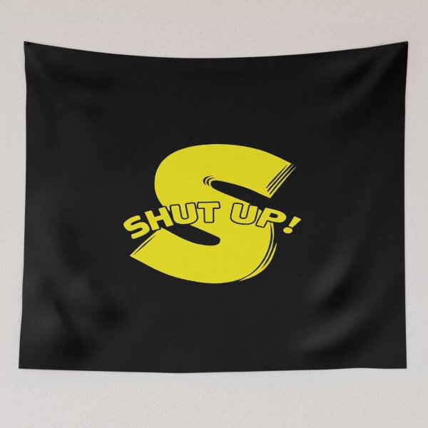 Item preview, Shut Up Comic Style Design • Bold Yellow S Graphic with Retro Pop Art Attitude designed and sold by Bright Nest Studio.