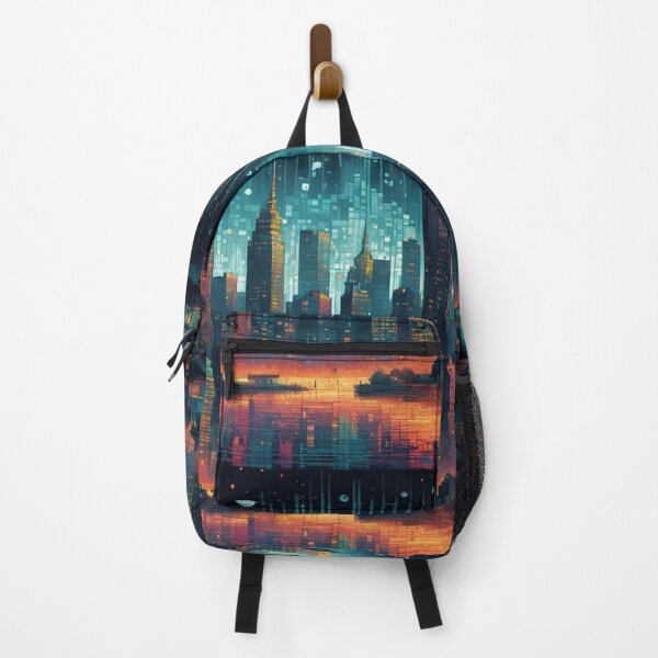 Item preview, Neon Skyline Dreams designed and sold by Undersea Ai Art.