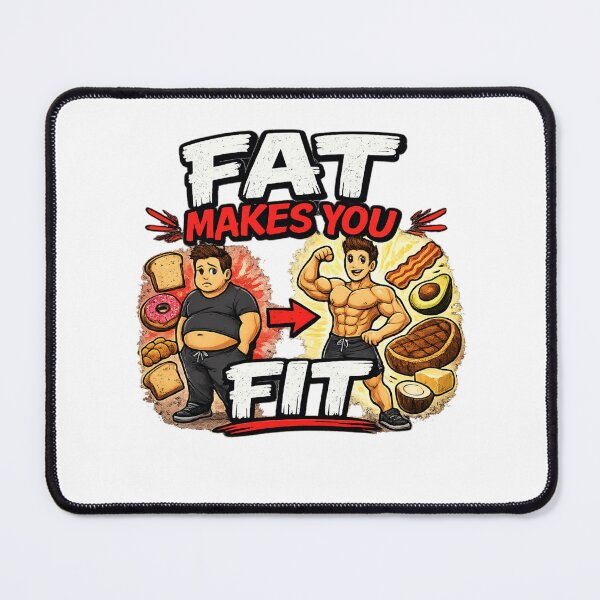 Item preview, Fat Makes You Fit Funny Keto Low Carb Transformation Graphic designed and sold by MyOwnLab.