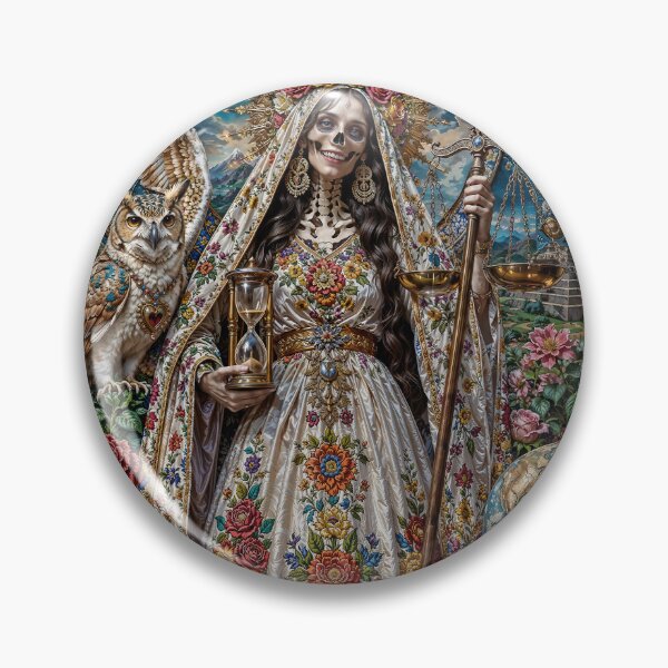 Item preview, White Dress Santa Muerte designed and sold by AliceWhiteDF.