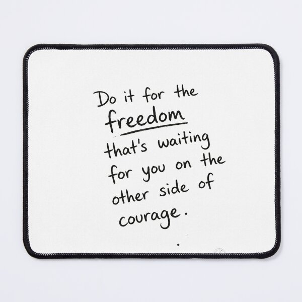 Item preview, Do It For Freedom Motivational Quote Art designed and sold by Quite Moments Studio - Marcia Lima.