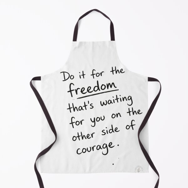 Item preview, Do It For Freedom Motivational Quote Art designed and sold by Quite Moments Studio - Marcia Lima.