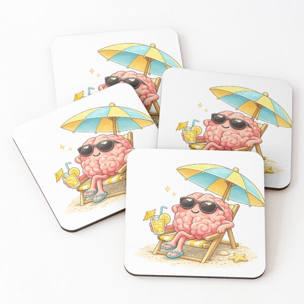 Item preview, Brain enjoying a beach holiday designed and sold by Prasakro.
