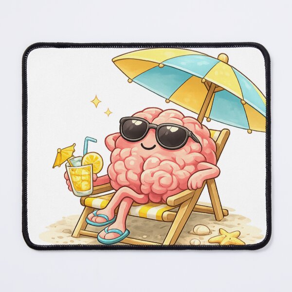 Item preview, Brain enjoying a beach holiday designed and sold by Prasakro.