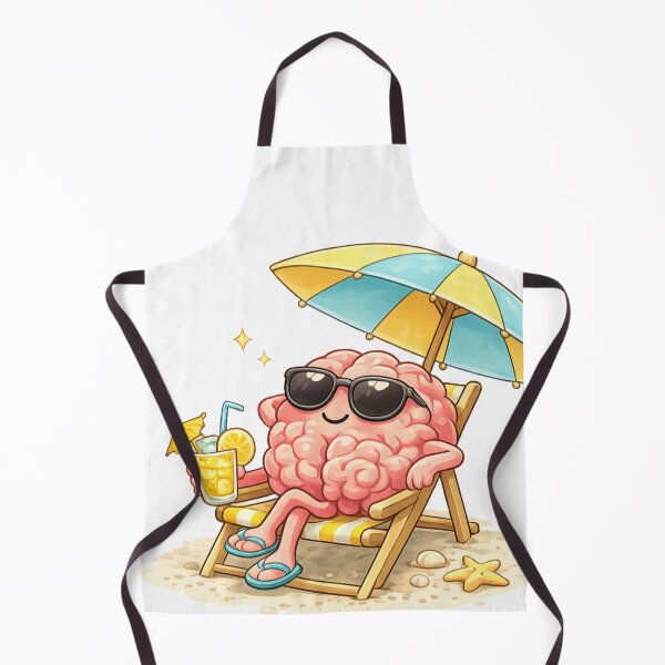 Item preview, Brain enjoying a beach holiday designed and sold by Prasakro.