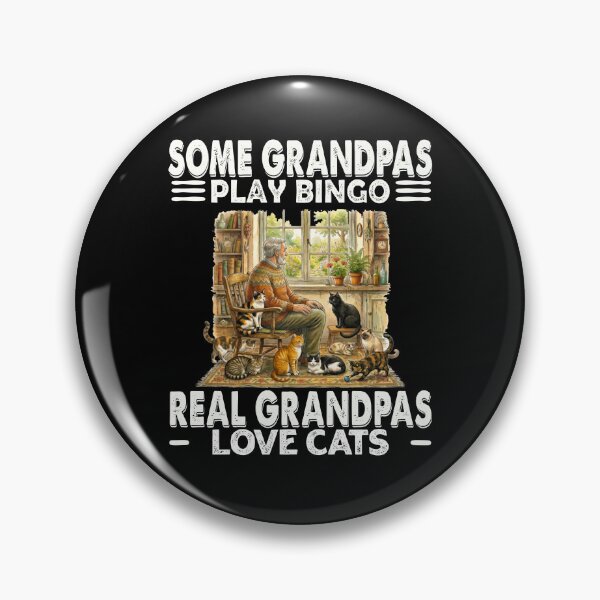 Item preview, Funny Grandpa Cat Lover Design – Real Grandpas Love Cats Vintage designed and sold by DeJuasLincoln.