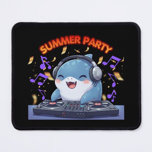 Item preview, ​Summer Party DJ Shark designed and sold by Nature's Chibis.