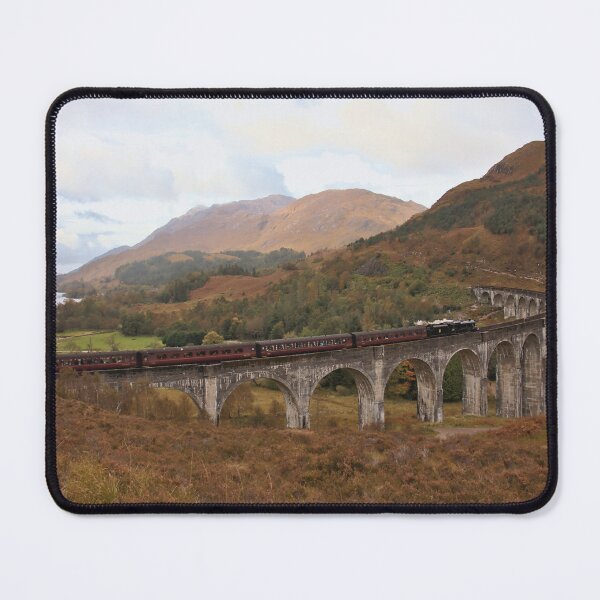 Item preview, Steaming Across the Highlands; Jacobite Steam Train Crosses Glenfinnan Viaduct designed and sold by Cissa King Photography.