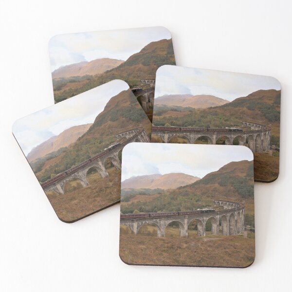 Item preview, Steaming Across the Highlands; Jacobite Steam Train Crosses Glenfinnan Viaduct designed and sold by Cissa King Photography.