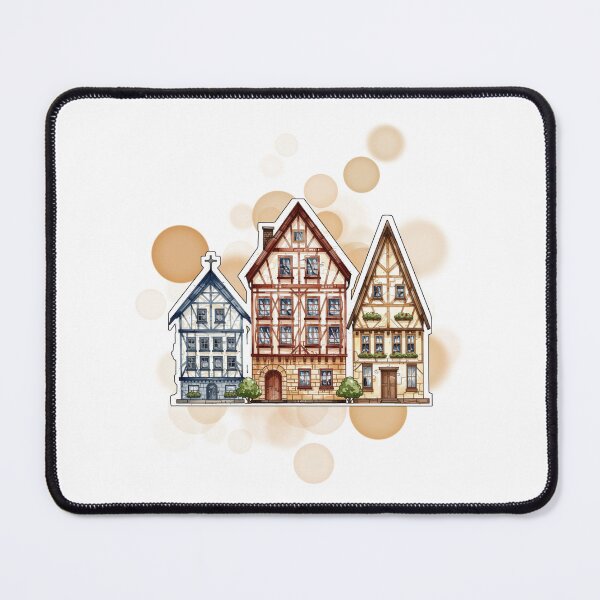 Item preview, Colorful Traditional German Houses Village Design designed and sold by iamKRUK.