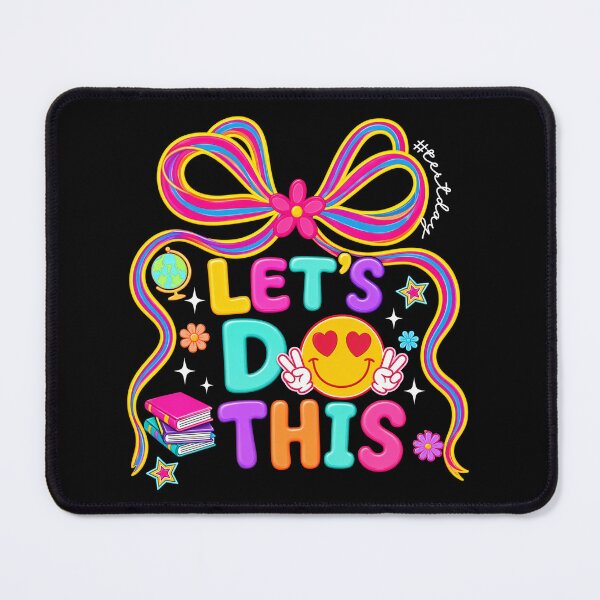 Item preview, Let’s Do This Test Day Colorful Bow Aesthetic Design designed and sold by LarryMBrown.