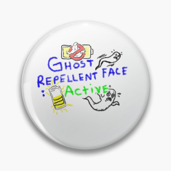 Item preview, Ghost Repellent Face Active Funny Meme Design  designed and sold by JeeraKin.