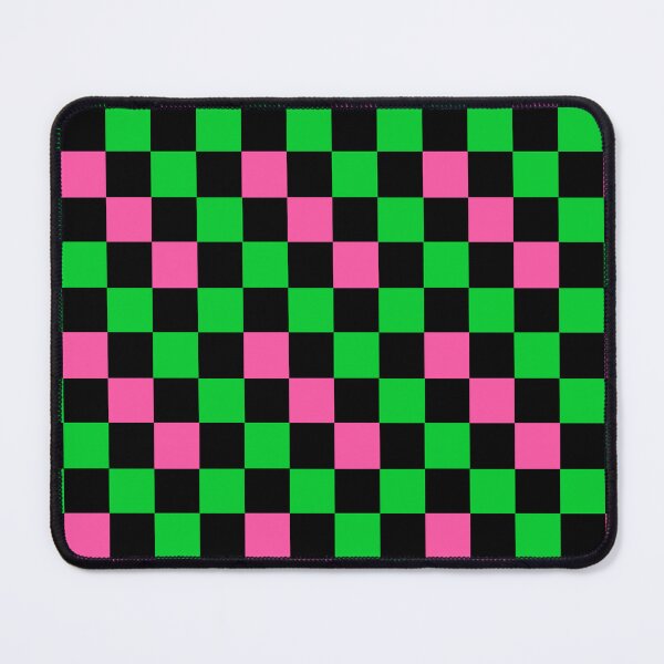 Item preview, Pink Black Green Checkered Design designed and sold by PatternTitan.
