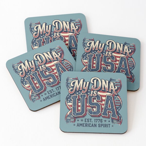 Item preview, Vintage 250th 4th of July My DNA is USA Americana Streetwear Calligraphy Graphic designed and sold by Cozy-Old-Pub.