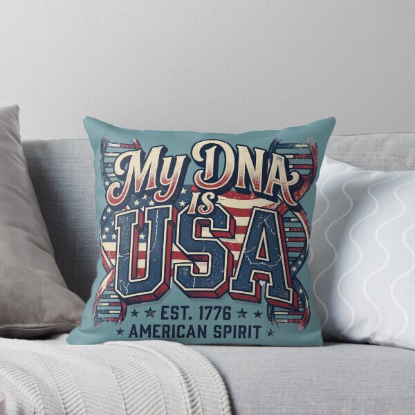Item preview, Vintage 250th 4th of July My DNA is USA Americana Streetwear Calligraphy Graphic designed and sold by Cozy-Old-Pub.