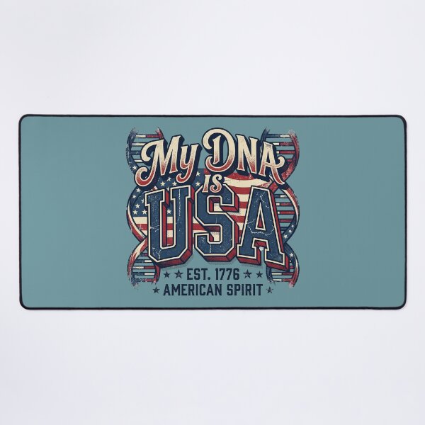 Item preview, Vintage 250th 4th of July My DNA is USA Americana Streetwear Calligraphy Graphic designed and sold by Cozy-Old-Pub.
