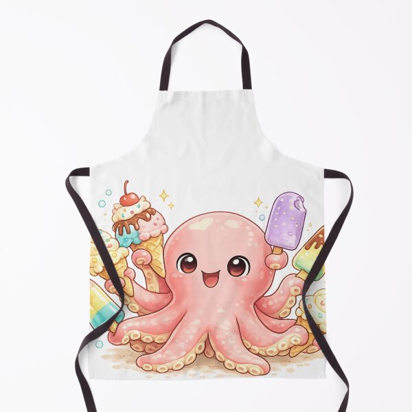 Item preview, Cheerful octopus with ice creams designed and sold by Prasakro.