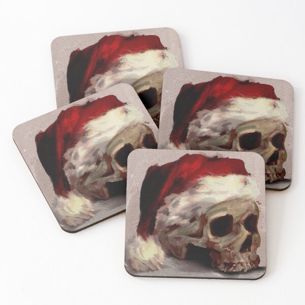 Item preview, Skull in a Santa Hat designed and sold by Jasmine Froley.