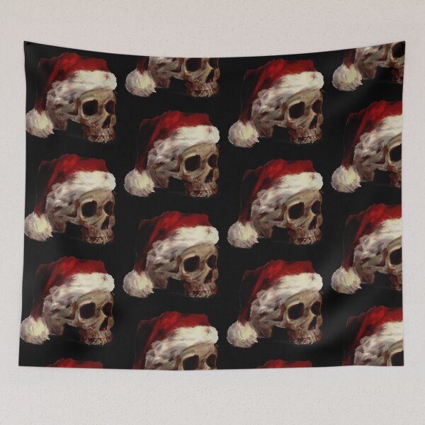 Item preview, Skull in a Santa Hat designed and sold by Jasmine Froley.