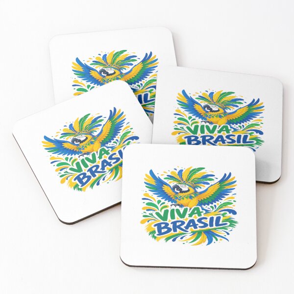 Item preview, Viva Brasil Macaw Art • Vibrant Brazilian Parrot Design Celebrating Culture, Color & Pride designed and sold by Bright Nest Studio.