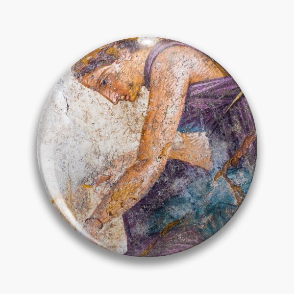 Item preview, Detail of a Pompeian fresco showing a servant designed and sold by likiska.