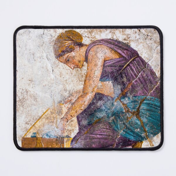 Item preview, Detail of a Pompeian fresco showing a servant designed and sold by likiska.