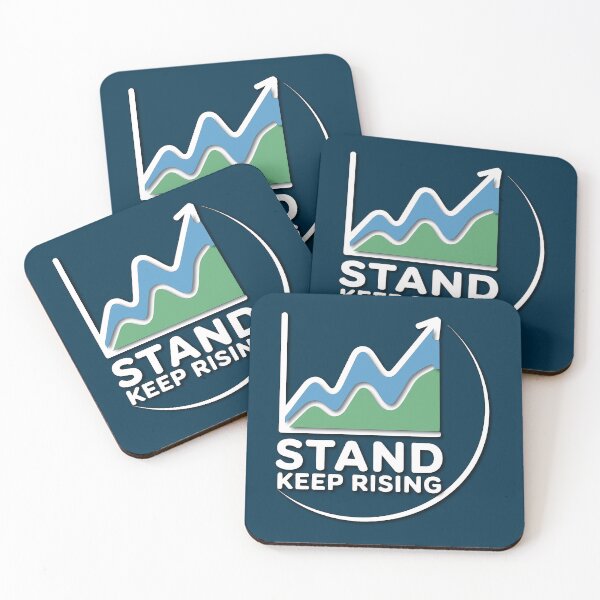 Item preview, Stand Keep Rising Motivation Sticker – Growth Mindset Design designed and sold by ُEldalal-Design.