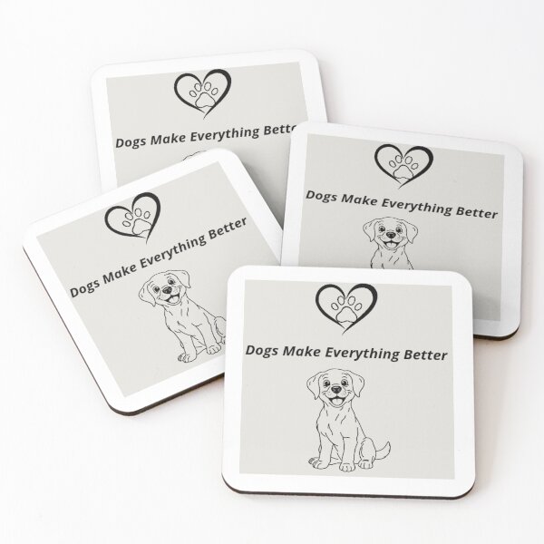 Item preview,  Dog Lover Gift - Dogs Make Everything Better Cute Puppy Design designed and sold by Mastalina99.