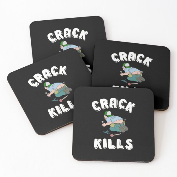 Item preview, Crack Kills Funny Plumber Humor Graphic designed and sold by haitrieuic96.