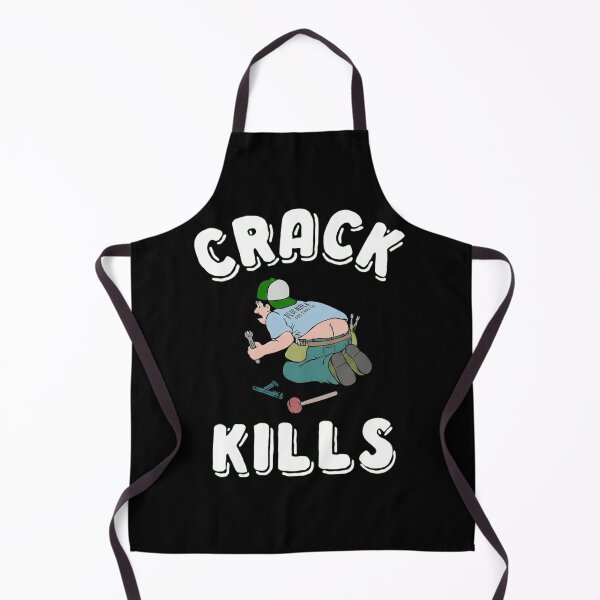 Item preview, Crack Kills Funny Plumber Humor Graphic designed and sold by haitrieuic96.