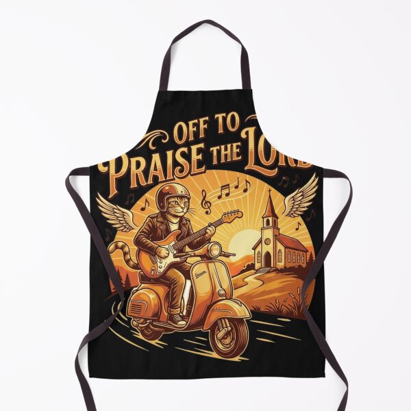 Item preview, Joyful Cat Musician on Scooter, Church & Sunset Design designed and sold by hongthienkhai.
