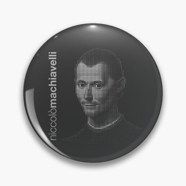 Item preview, Machiavelli halftone poster designed and sold by CMYKStudio.
