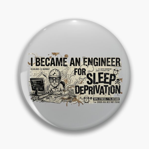 Item preview, I Became an Engineer for Sleep Deprivation designed and sold by Amr Darwish Graphic designer.