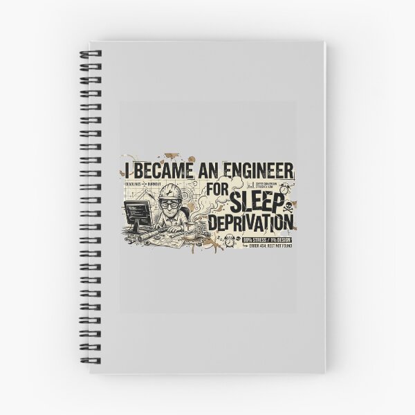 Item preview, I Became an Engineer for Sleep Deprivation designed and sold by Amr Darwish Graphic designer.