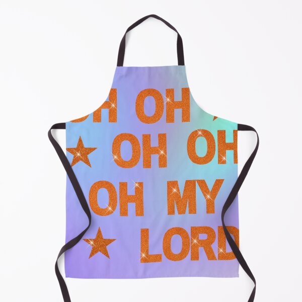 Item preview, Opalite Sky Oh My Lord Quote - Portofino Orange Typography designed and sold by Niji Hibana.