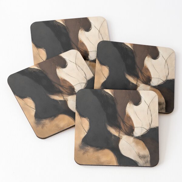 Item preview, Silhouette Espresso Charcoal Minimalist Abstract designed and sold by Glitchart66.