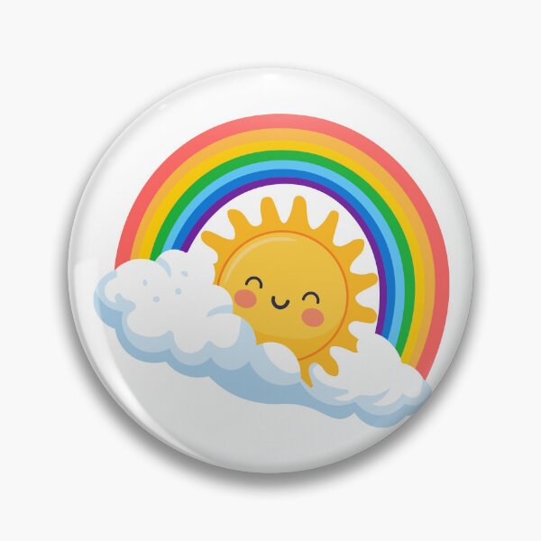 Item preview, Rainbow Sun Cute Summer Art designed and sold by BetweenForms.