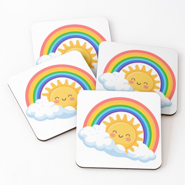 Item preview, Rainbow Sun Cute Summer Art designed and sold by BetweenForms.