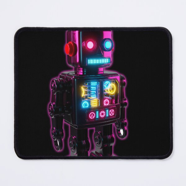 Item preview, Vintage Neon Tin Toy Robot Cyborg Aesthetic designed and sold by powersunlight.