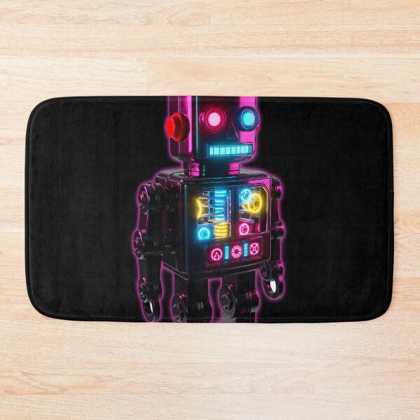 Item preview, Vintage Neon Tin Toy Robot Cyborg Aesthetic designed and sold by powersunlight.