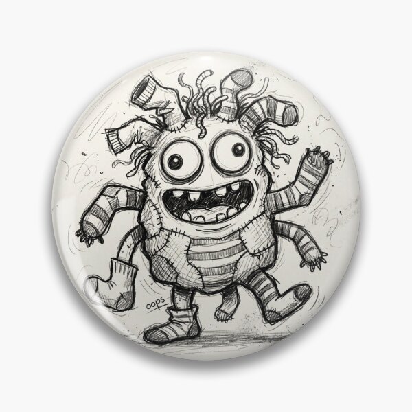 Item preview, Happy little monster designed and sold by ArtisticVlad.