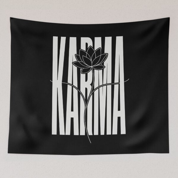 Item preview, Karma Lotus - Minimalist Zen Typography designed and sold by ArtisticlyVibes.