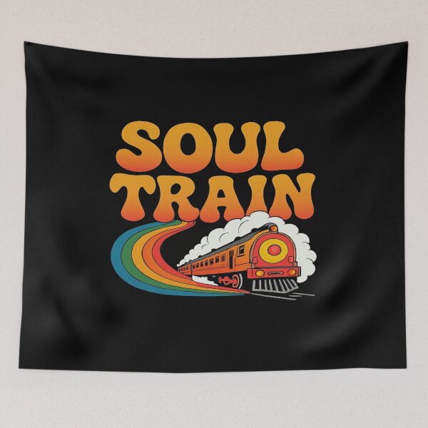 Item preview, Soul Train Retro Logo Style • Vibrant Funk Train Illustration with Colorful Motion Trails designed and sold by Bright Nest Studio.