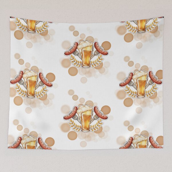 Item preview, German Pretzel and Bratwurst Oktoberfest Food Design designed and sold by iamKRUK.