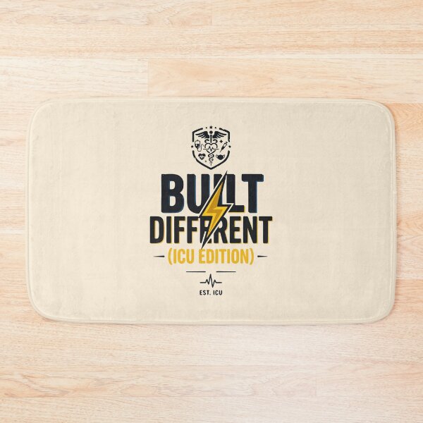 Item preview, Built Different ICU Edition Critical Care Nurse Design designed and sold by Dantin.