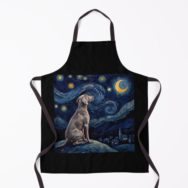 Item preview, Weimaraner Starry Night Van Gogh Art Dog Lover designed and sold by TerryConnells.