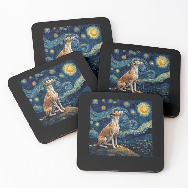 Item preview, Whippet Starry Night Van Gogh Art Dog Lover designed and sold by TerryConnells.