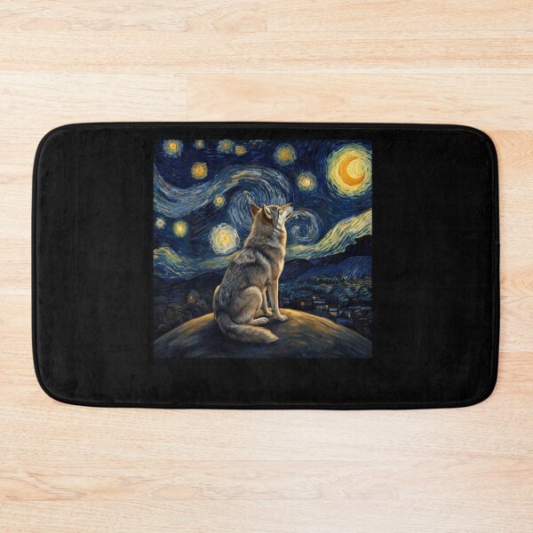 Item preview, Wolf Starry Night Van Gogh Art Lover designed and sold by TerryConnells.